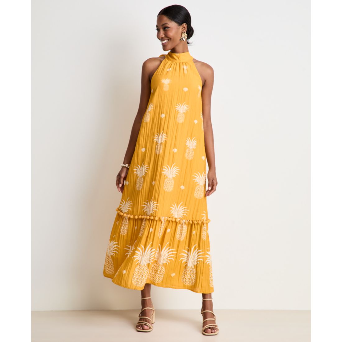 Women's Pineapple-Print Maxi Dress, Macy's Exclusive - On 34th | Alix Friedberg Capsule Collection