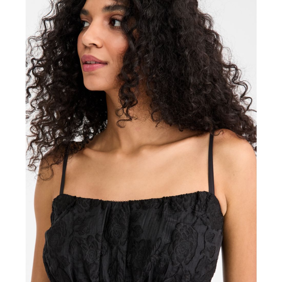 On 34th Women's Floral-Textured Sleeveless Peplum Top, Macy's Exclusive