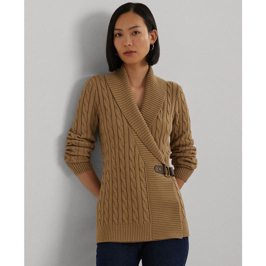 Lauren Ralph Lauren Women's Buckled Cotton Sweater