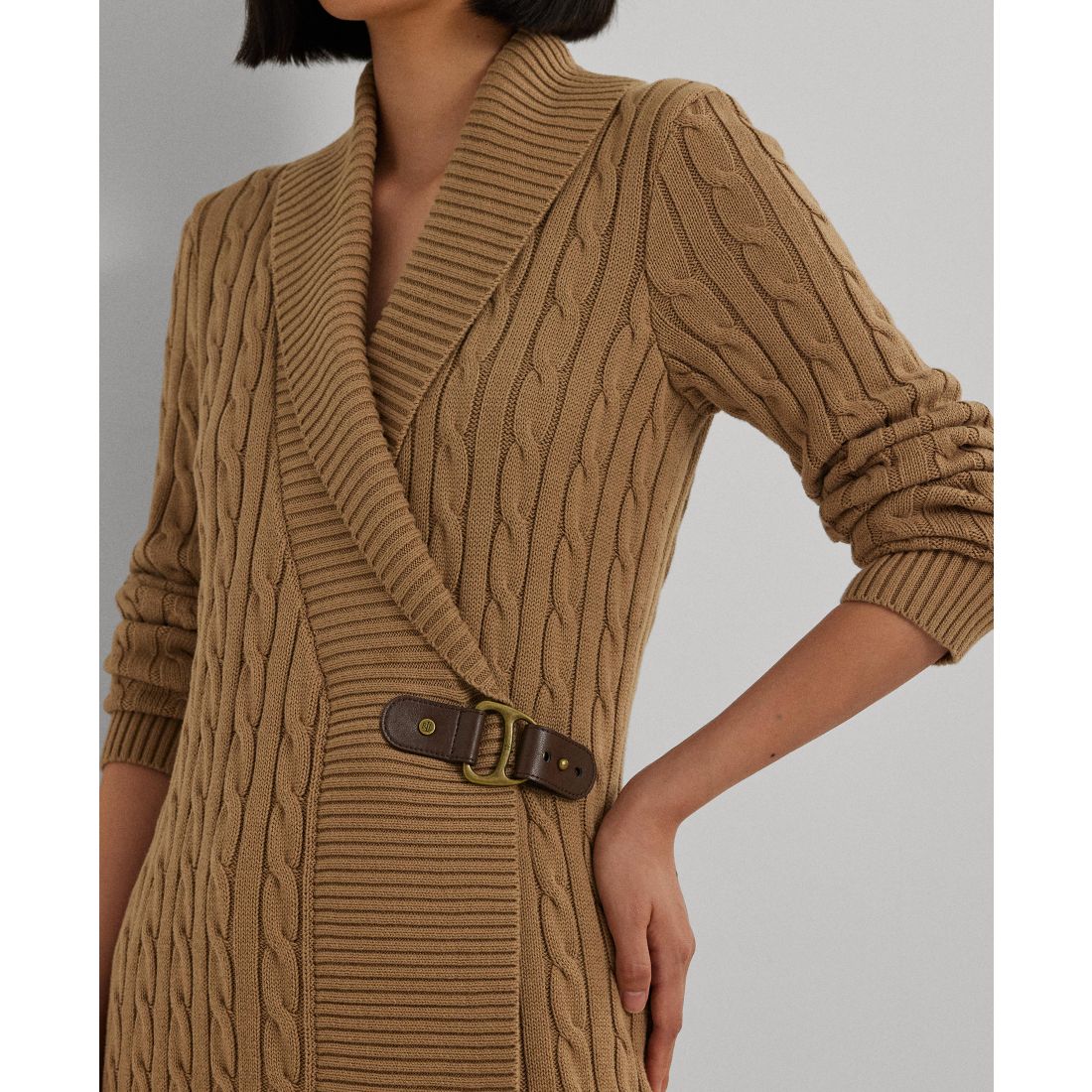 Lauren Ralph Lauren Women's Buckled Cotton Sweater