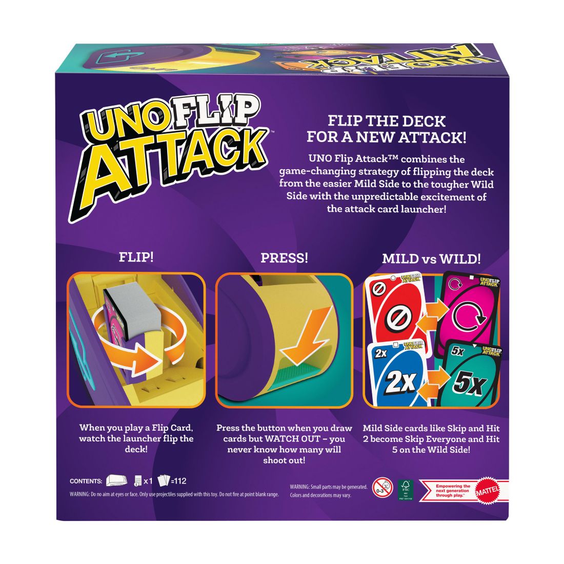 Mattel Uno Flip Attack Card Game