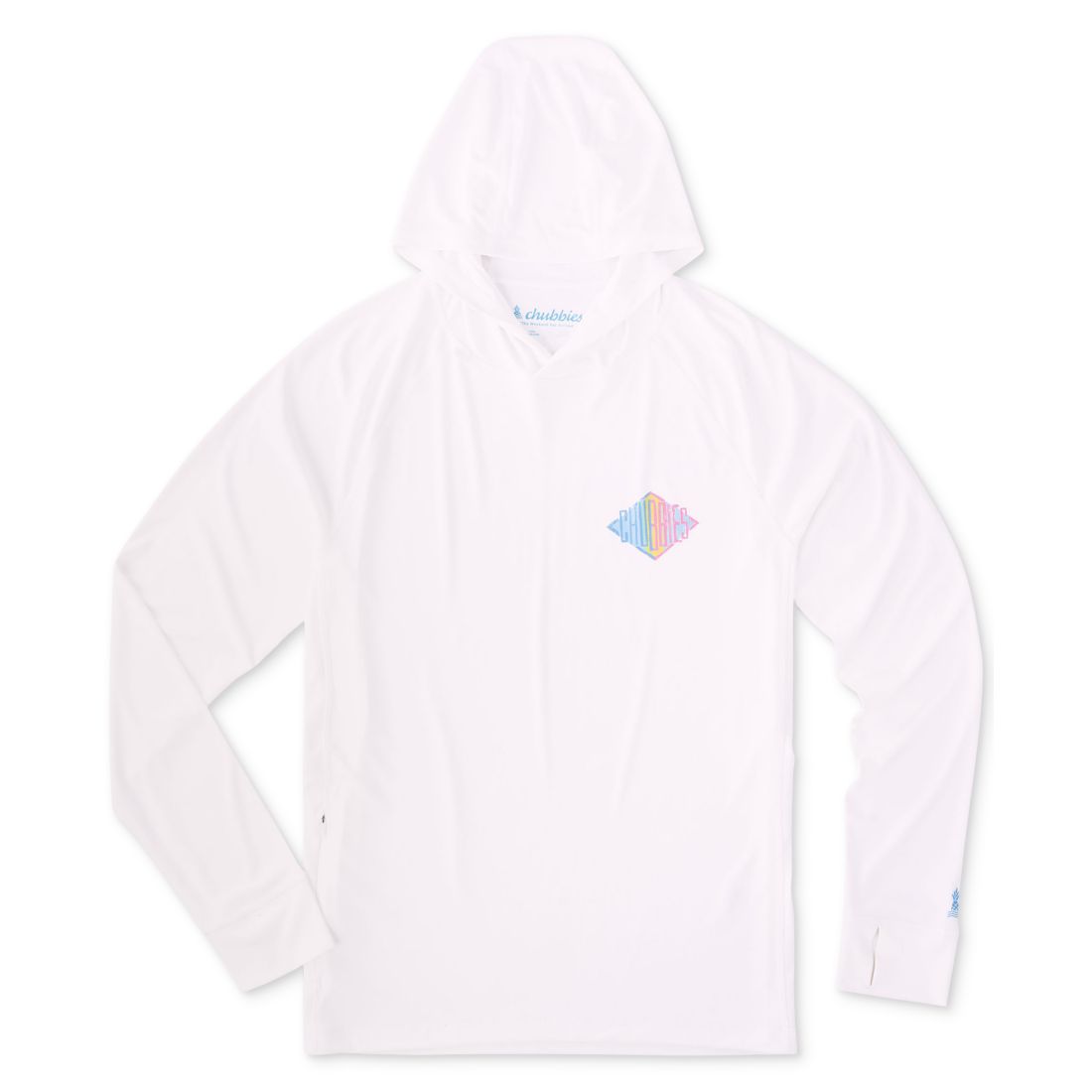 Chubbies Men's Reflector Print Long-Sleeve Hooded T-Shirt