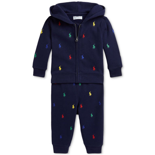 Polo Ralph Lauren Baby Embroidered Hoodie & Pant Set