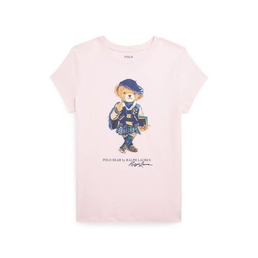 Polo Ralph Lauren Big Girls Polo Bear Cotton Jersey Tee