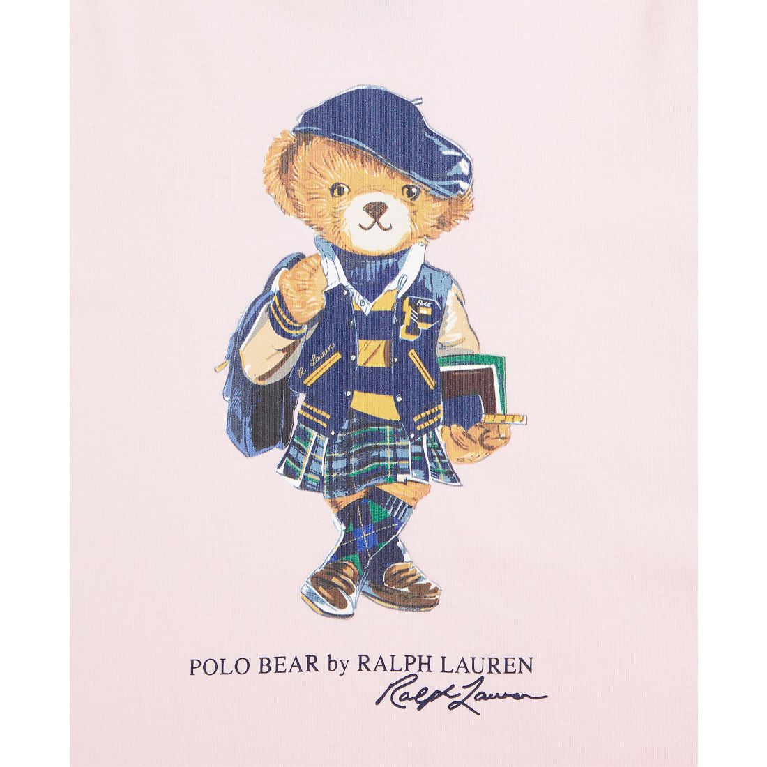Polo Ralph Lauren Big Girls Polo Bear Cotton Jersey Tee