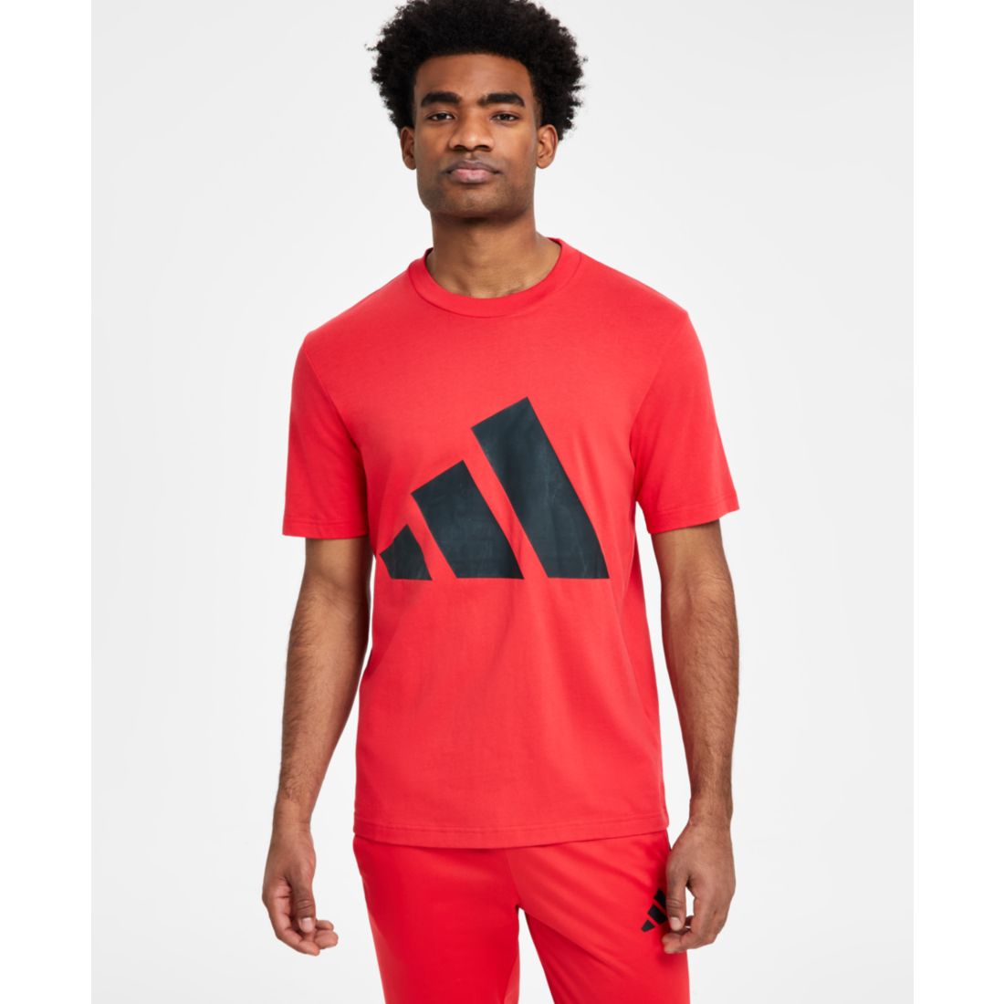 adidas Men's 3 Bar Logo Graphic Cotton T-Shirt