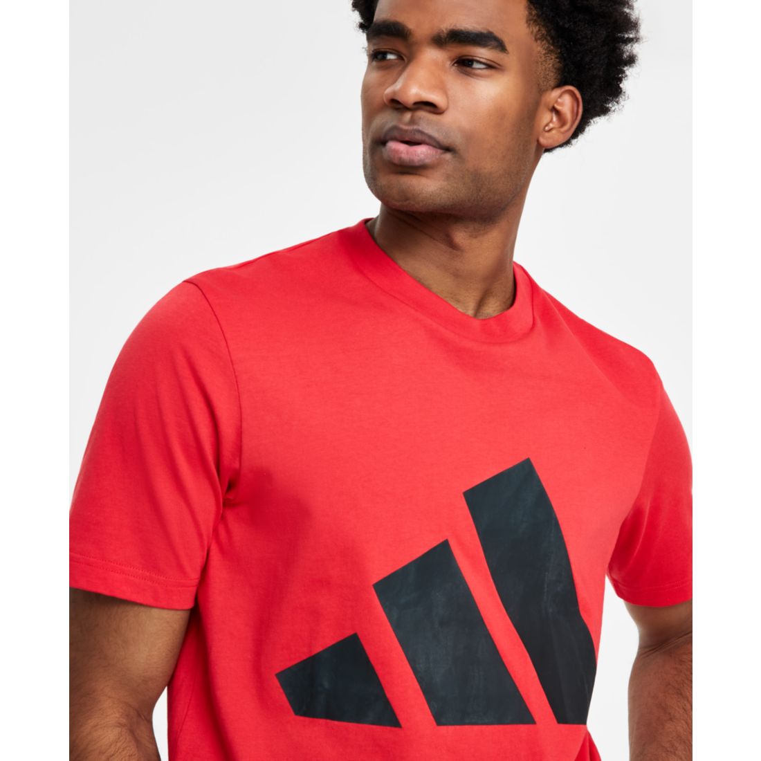 adidas Men's 3 Bar Logo Graphic Cotton T-Shirt