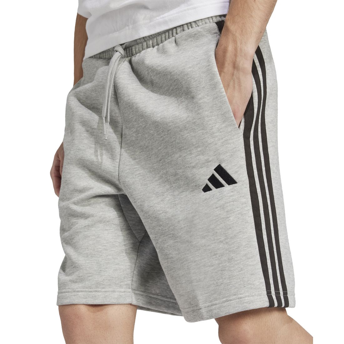 adidas Men's Essential Three Stripes Fleece Shorts