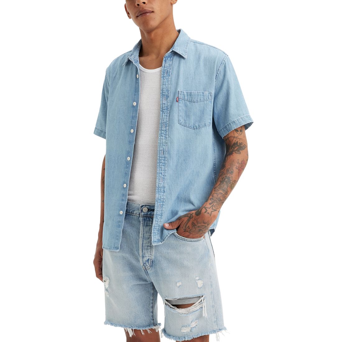 Levi's Men's Classic 1 Pocket Short Sleeve Regular Fit Shirt