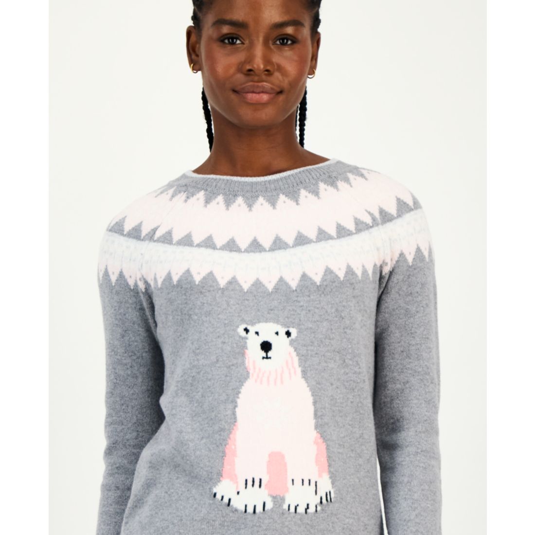Tommy Hilfiger Women's Polar Bear Fair Isle Sweater