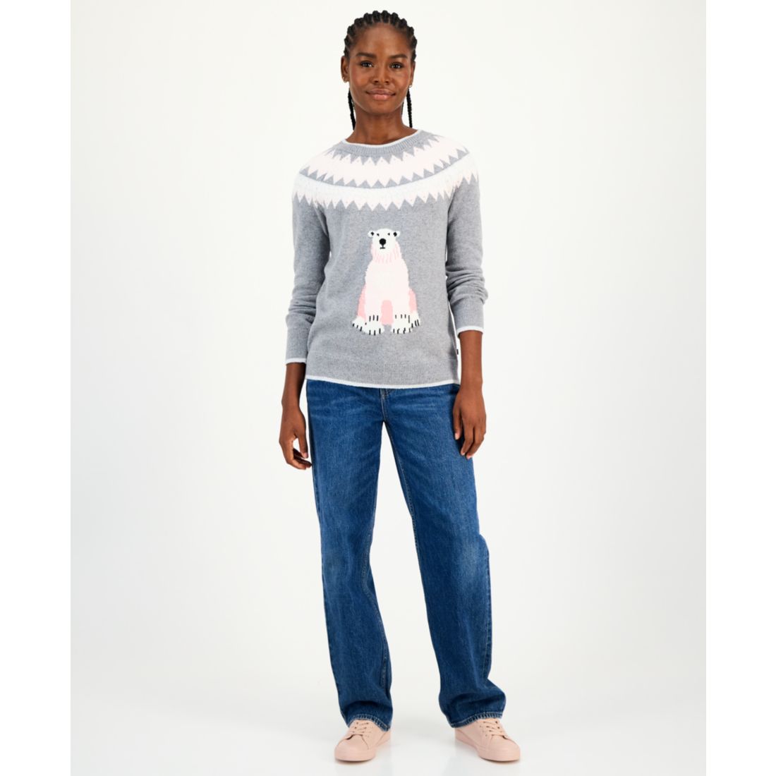 Tommy Hilfiger Women's Polar Bear Fair Isle Sweater