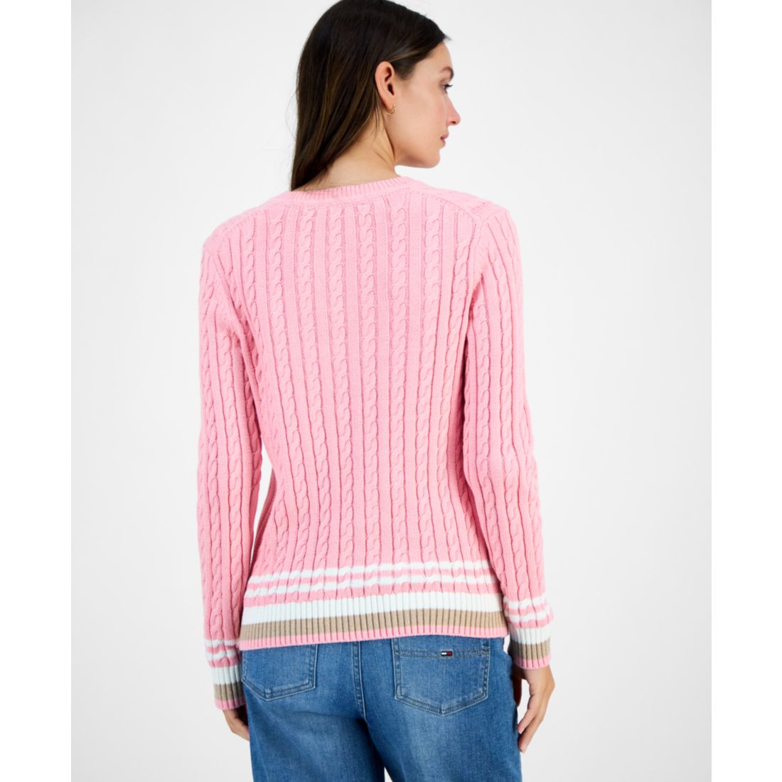 Tommy Hilfiger Women's Cotton Cable Knit Sweater