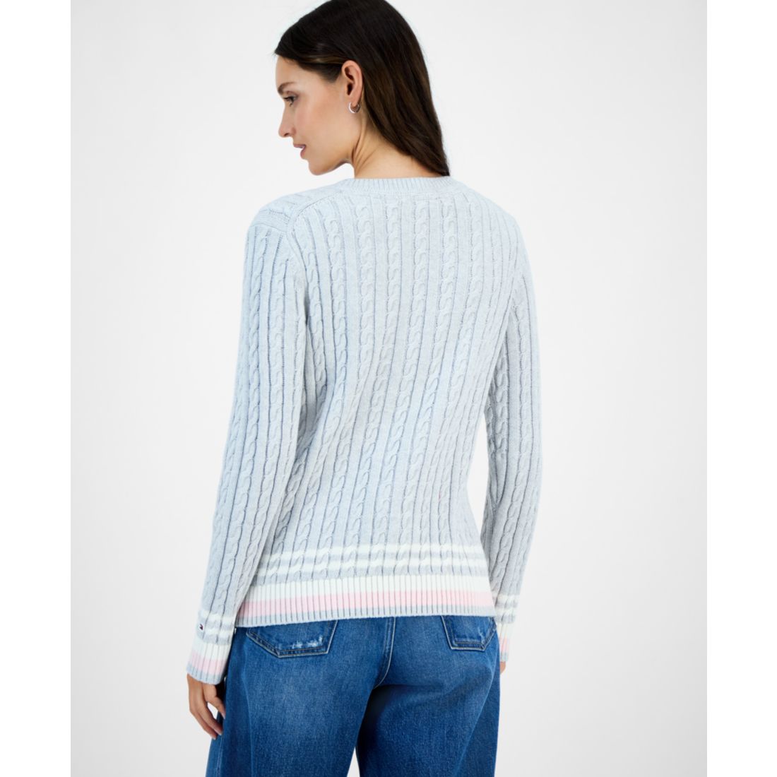 Tommy Hilfiger Women's Cotton Cable Knit Sweater