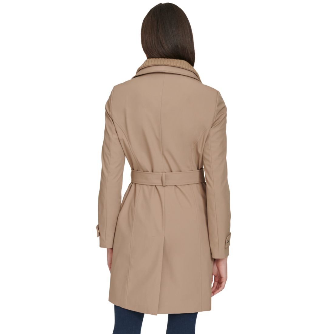 Calvin Klein Women's Long Sleeve Belted Wrap Coat
