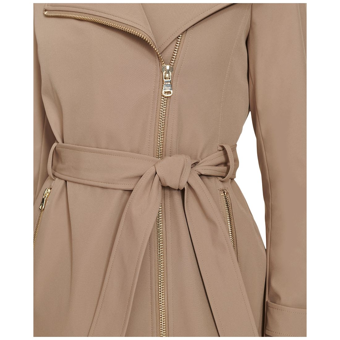 Calvin Klein Women's Long Sleeve Belted Wrap Coat