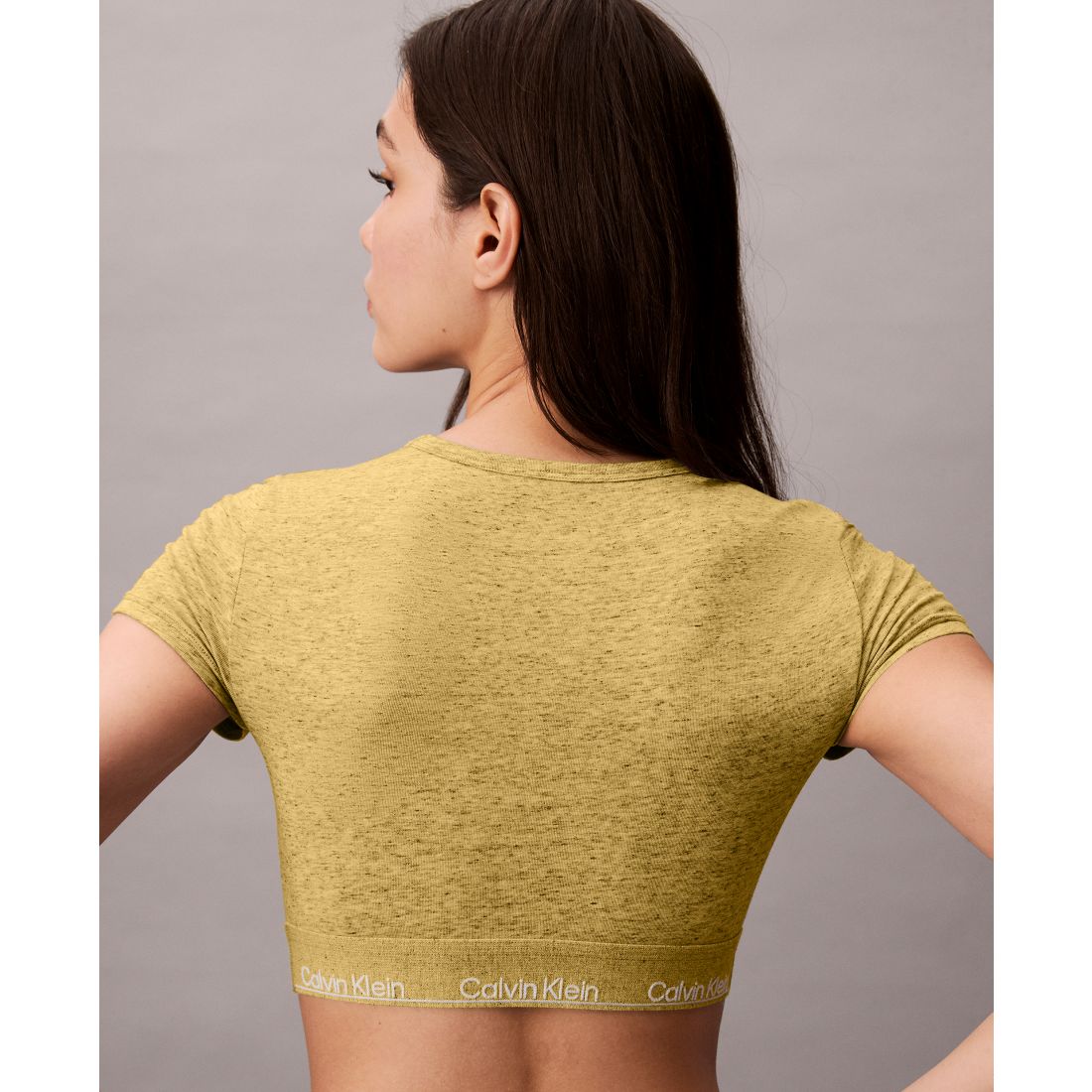 Calvin Klein Women's Icon T-Shirt Logo-Hem Bralette