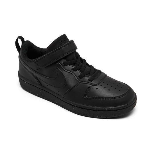 Nike Little Kids Court Borough Low Recraft Adjustable Strap Casual Sneakers From Finish Line
