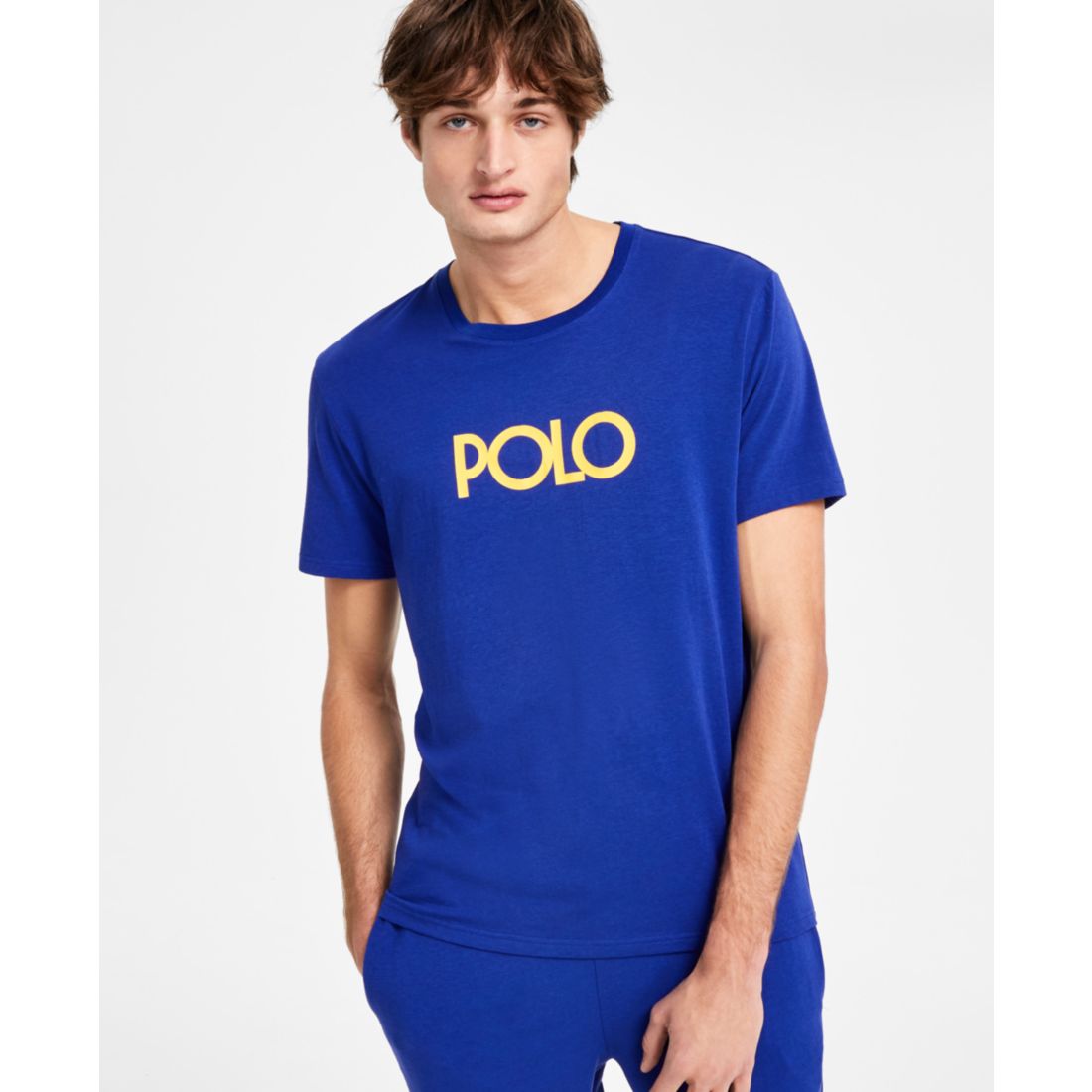 Polo Ralph Lauren Men's Logo Sleep T-Shirt, Exclusively at Macy's - Andover Heather / Polo Black Logo