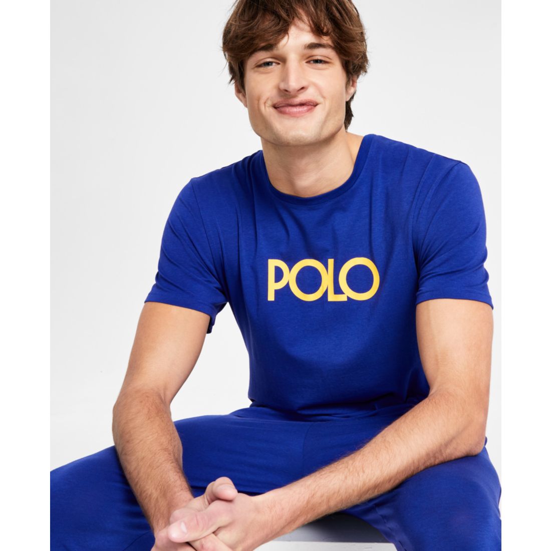 Polo Ralph Lauren Men's Logo Sleep T-Shirt, Exclusively at Macy's - Andover Heather / Polo Black Logo