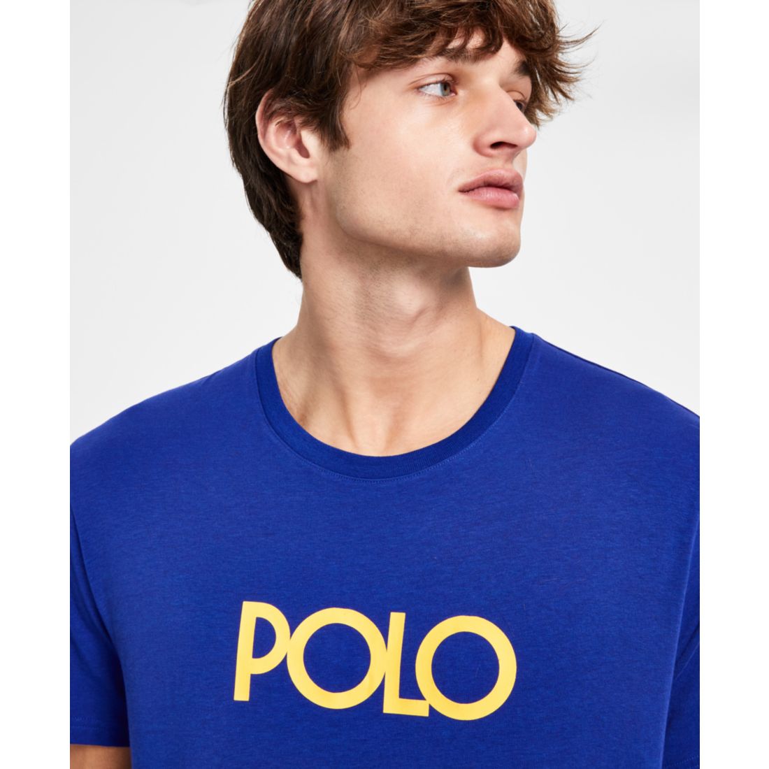 Polo Ralph Lauren Men's Logo Sleep T-Shirt, Exclusively at Macy's - Andover Heather / Polo Black Logo