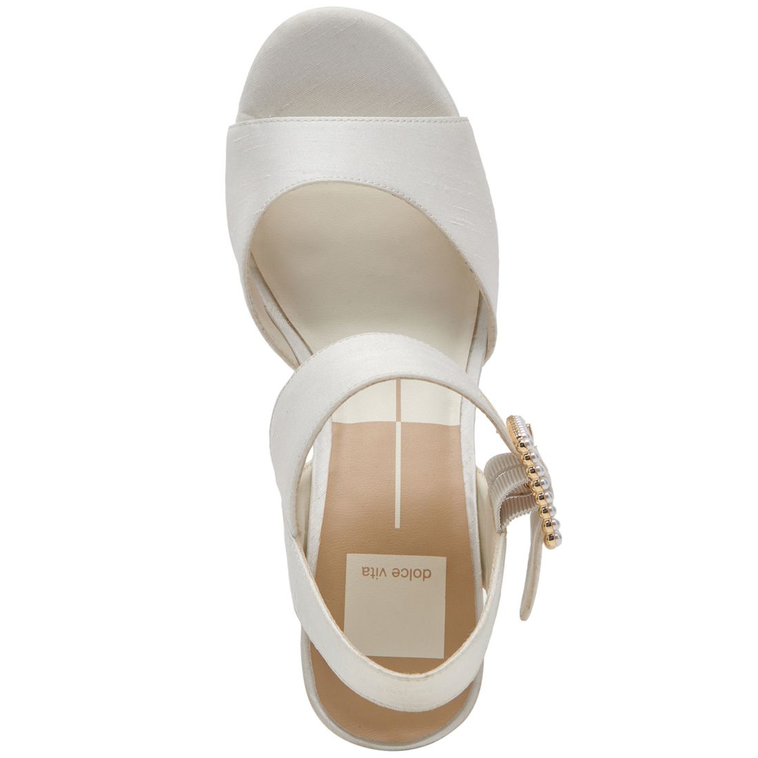 Dolce Vita Women's Bobby Pearls Ankle-Strap Two-Piece Platform Sandals