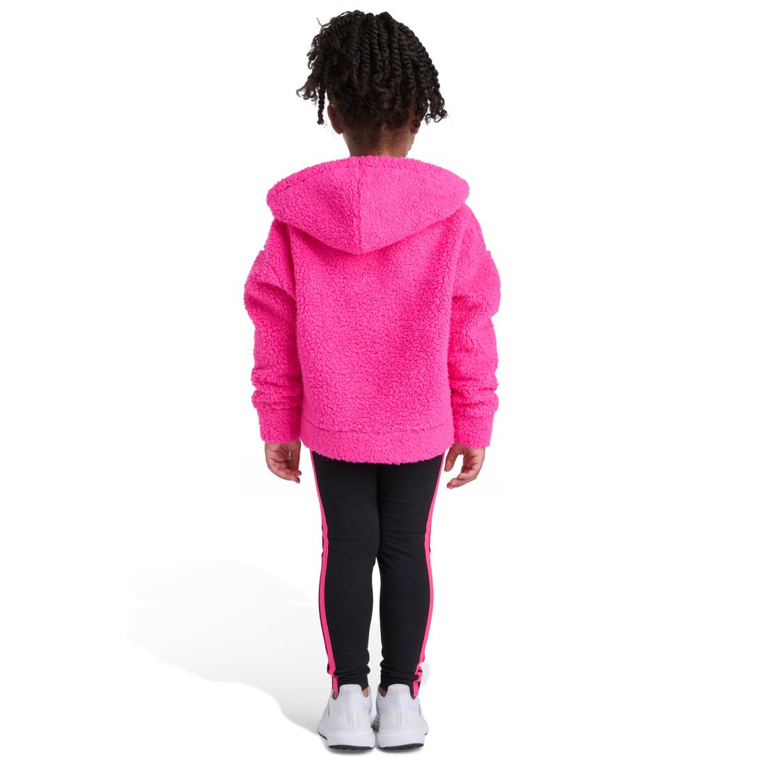 Adidas Toddler and Little Girls 2T-7 Two Piece Fleece Hoodie and Leggings Set