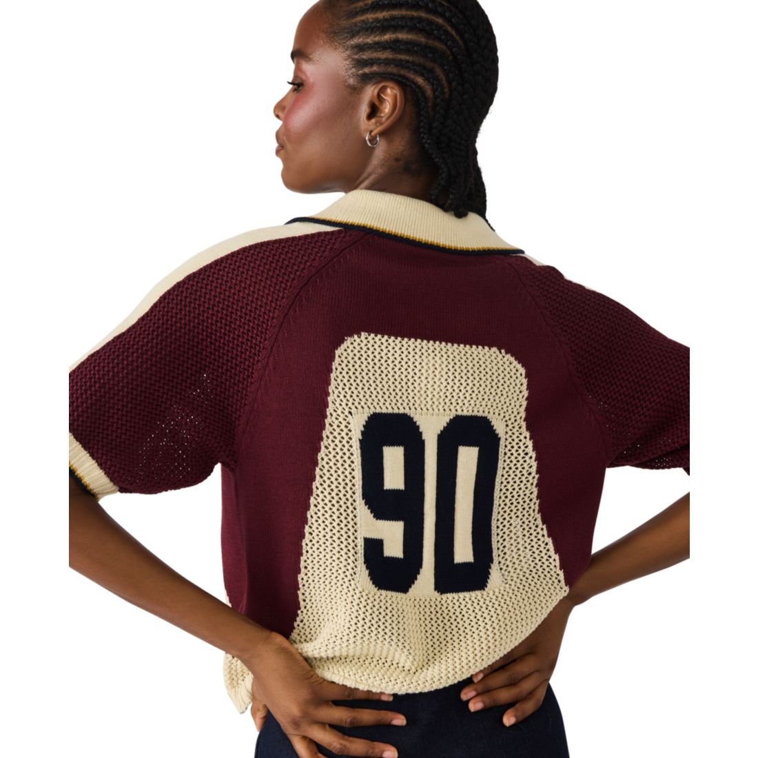 Steve Madden Women's Axon Short Sleeve Sweater