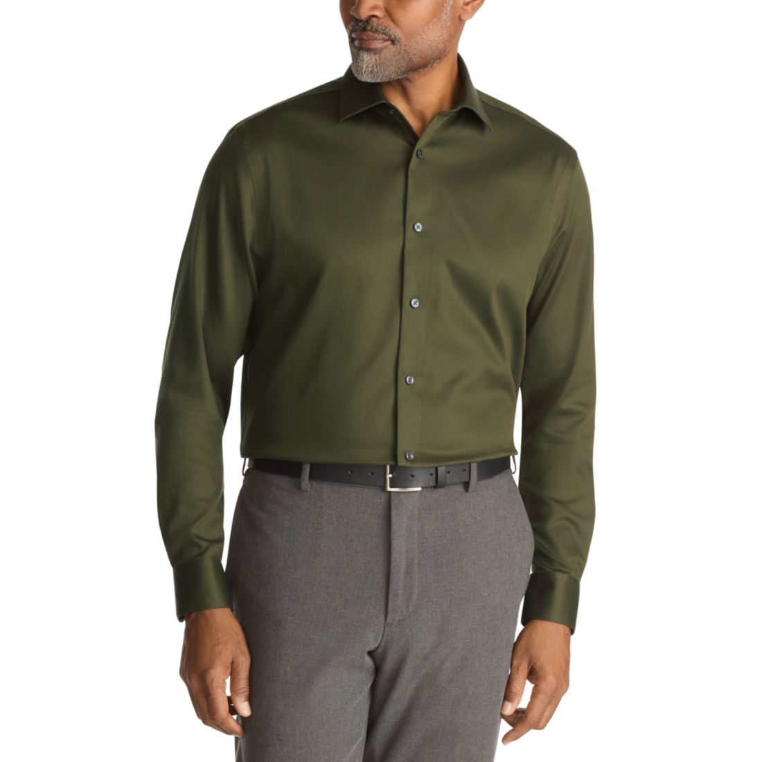 Calvin Klein Men's Steel Plus Regular Fit Dress Shirt