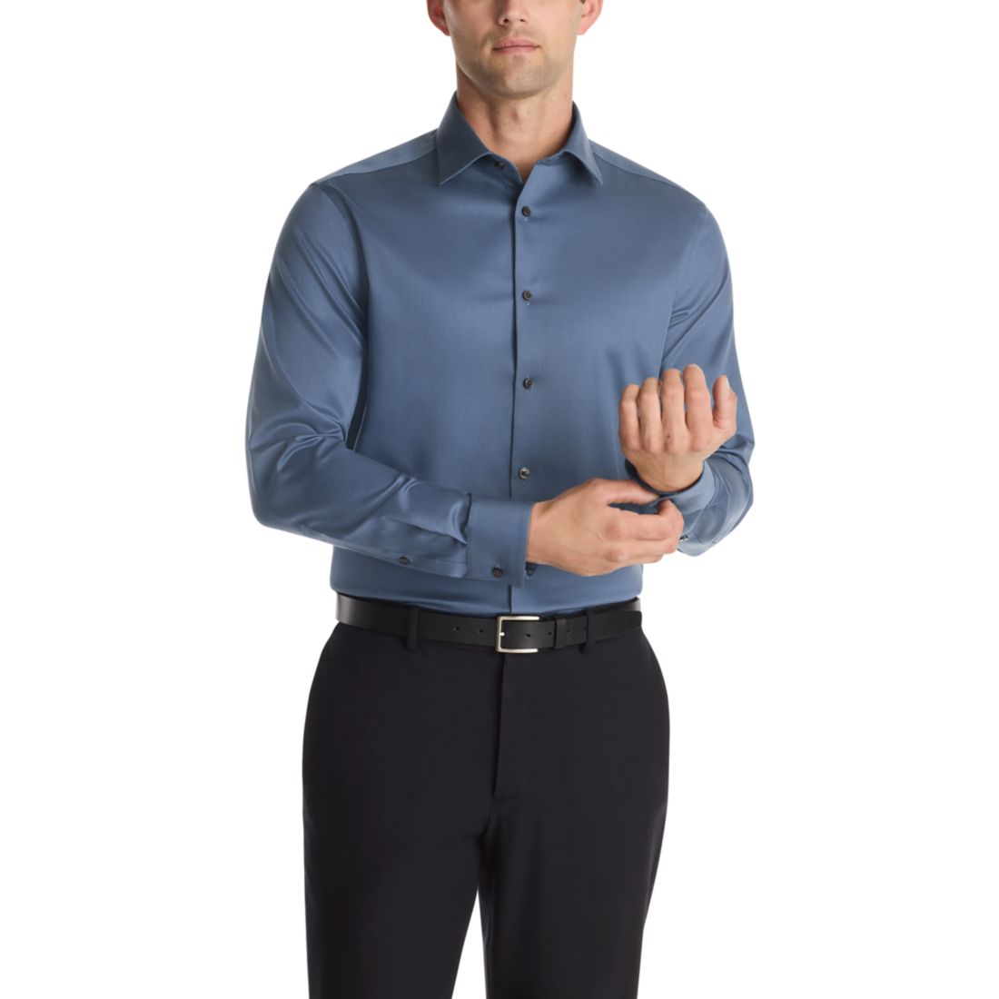 Calvin Klein Men's Steel Plus Regular Fit Dress Shirt