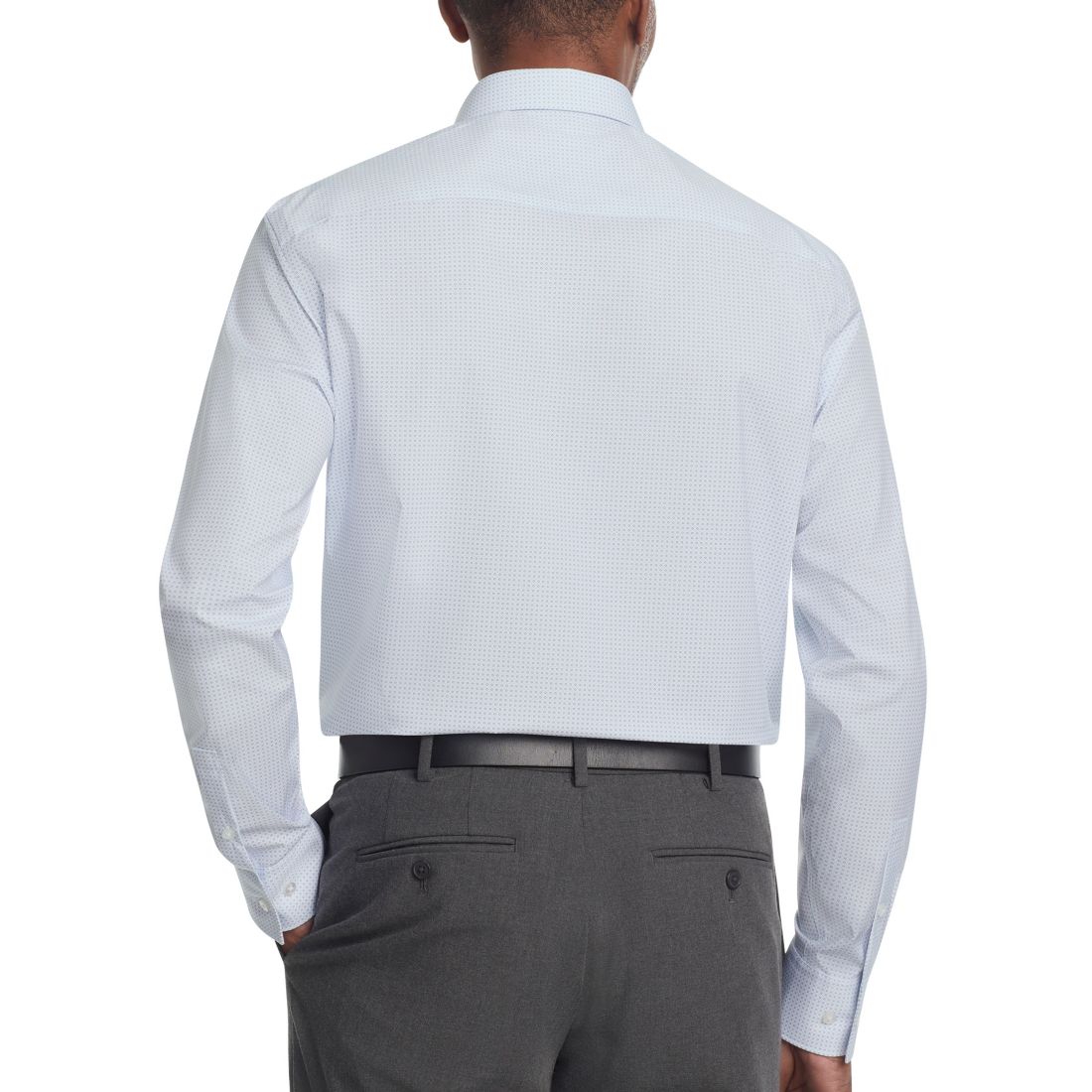 Calvin Klein Men's Refined Cotton Stretch Regular Fit Dress Shirt