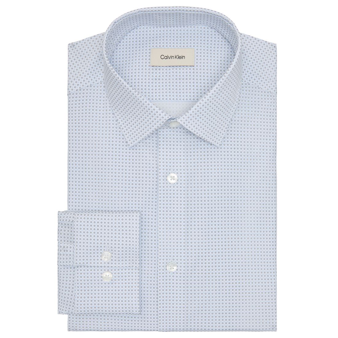 Calvin Klein Men's Refined Cotton Stretch Regular Fit Dress Shirt