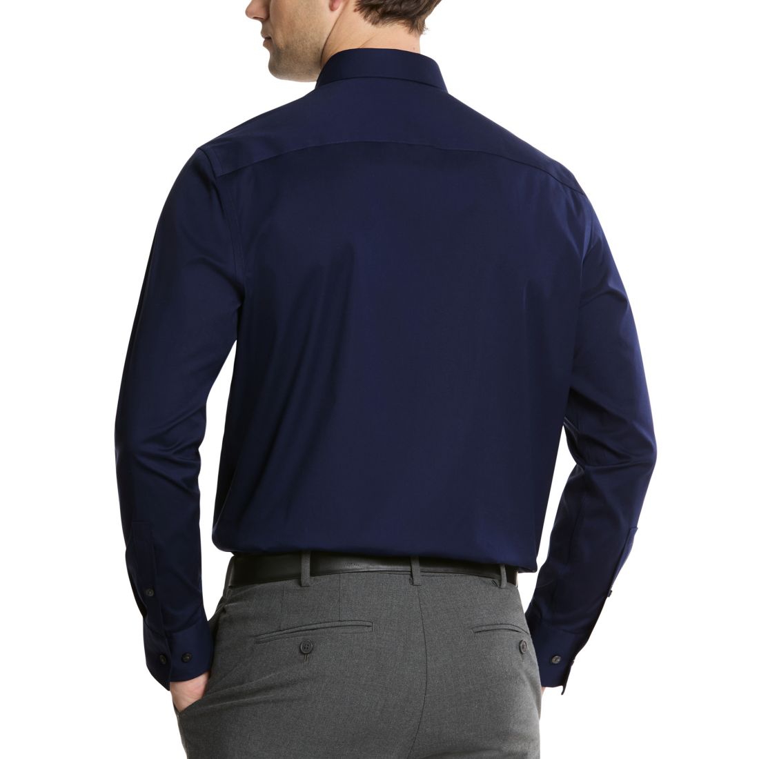 Calvin Klein Men's Refined Cotton Stretch Regular Fit Dress Shirt