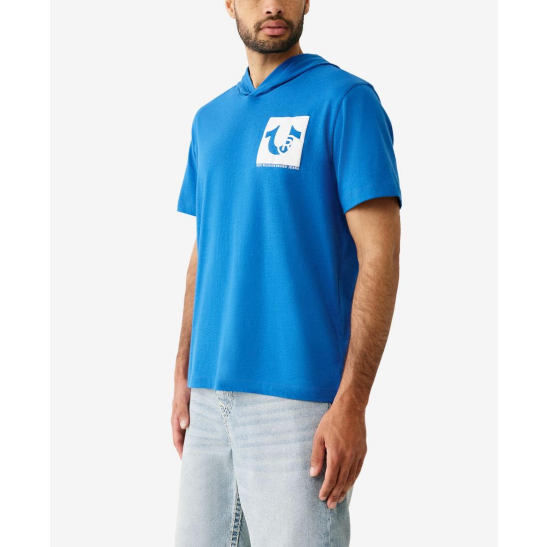 True Religion Men's Short Sleeve Hooded T-Shirt