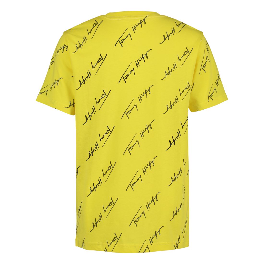 Tommy Hilfiger Big Boys Angled Script Print Short Sleeve T-Shirt