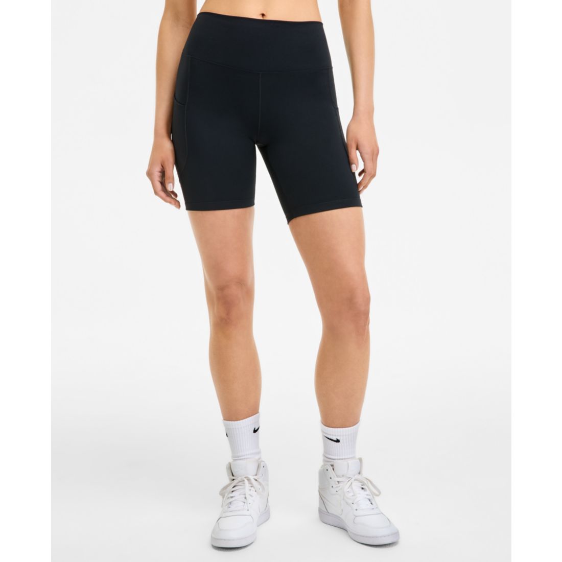 Nike Women's One High-Waisted Side-Pocket 8" Bike Shorts