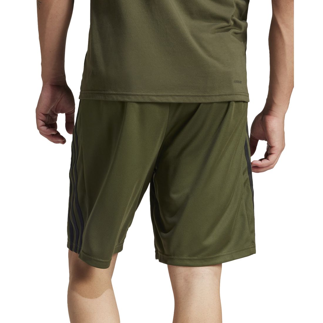 adidas Men's Pique 3-Stripes Logo Training Shorts