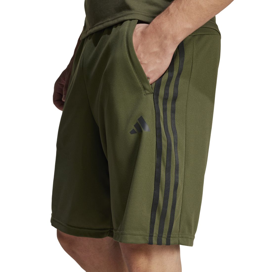 adidas Men's Pique 3-Stripes Logo Training Shorts