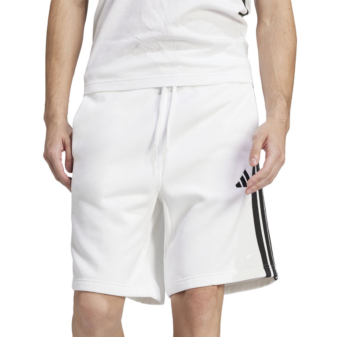 adidas Men's Essential Three Stripes Fleece Shorts