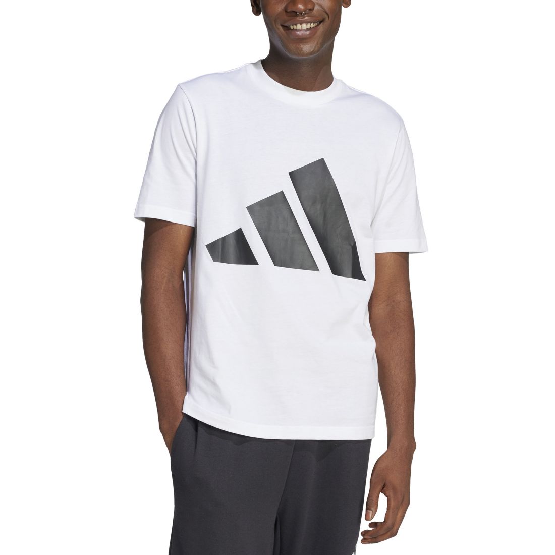adidas Men's 3 Bar Logo Graphic Cotton T-Shirt