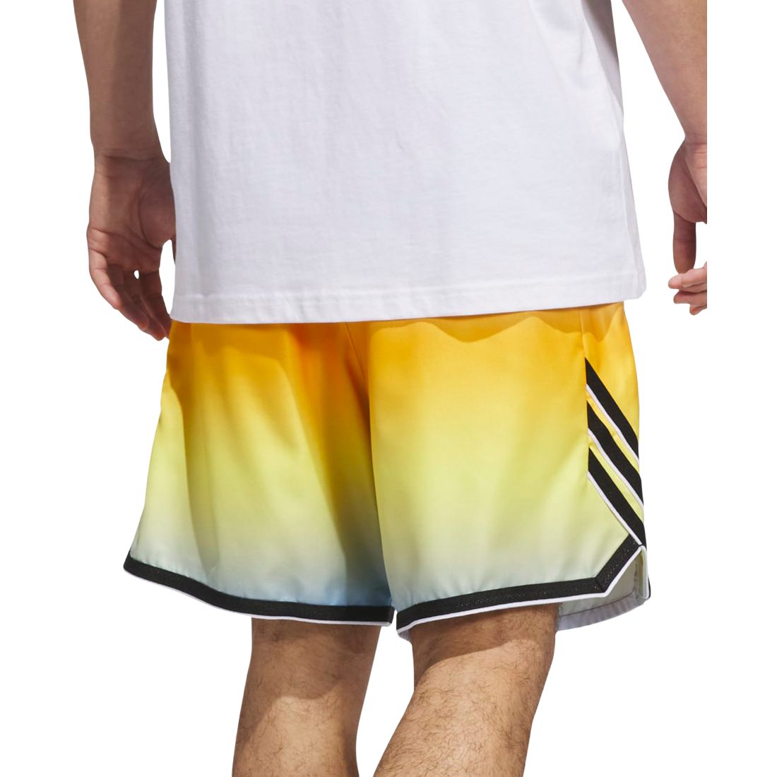 adidas Men's Faded 3-Stripes Logo Shorts