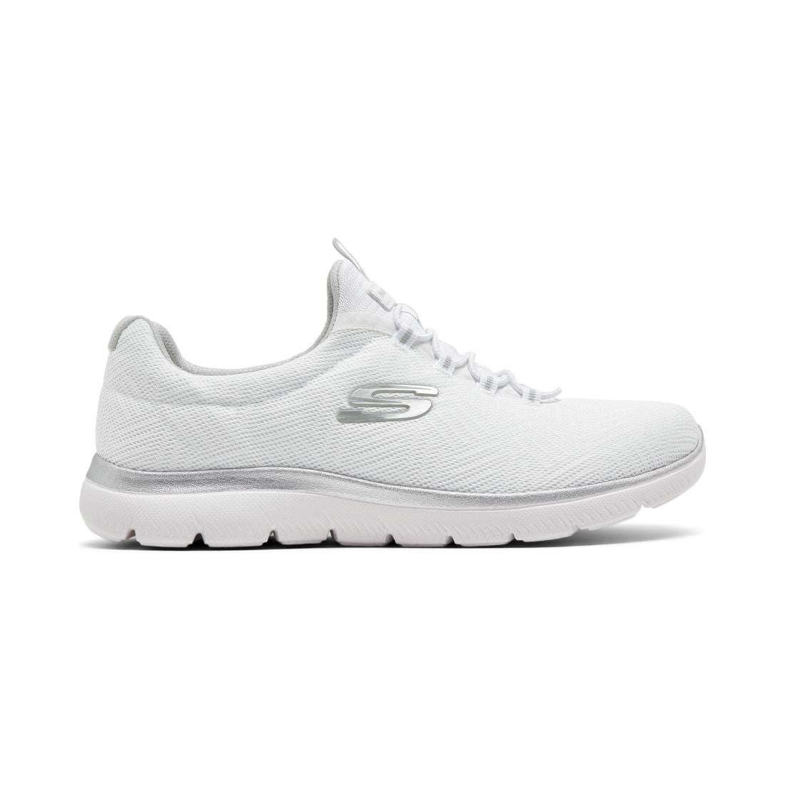 Skechers Women's Summit-Artistry Chic Wide Casual Sneakers from Finish Line - White, Silver