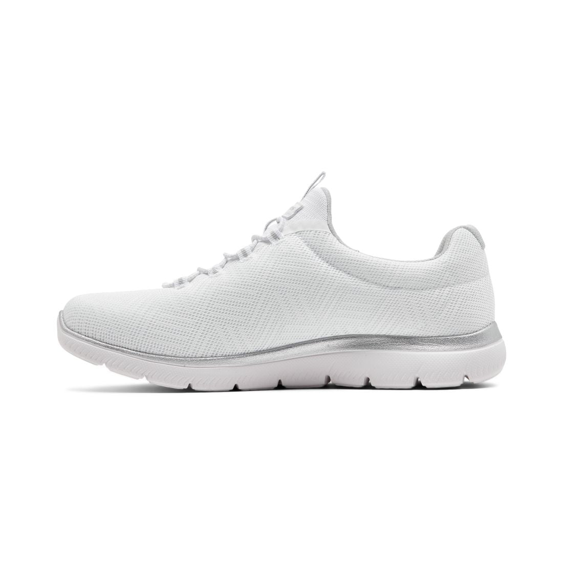 Skechers Women's Summit-Artistry Chic Wide Casual Sneakers from Finish Line - White, Silver