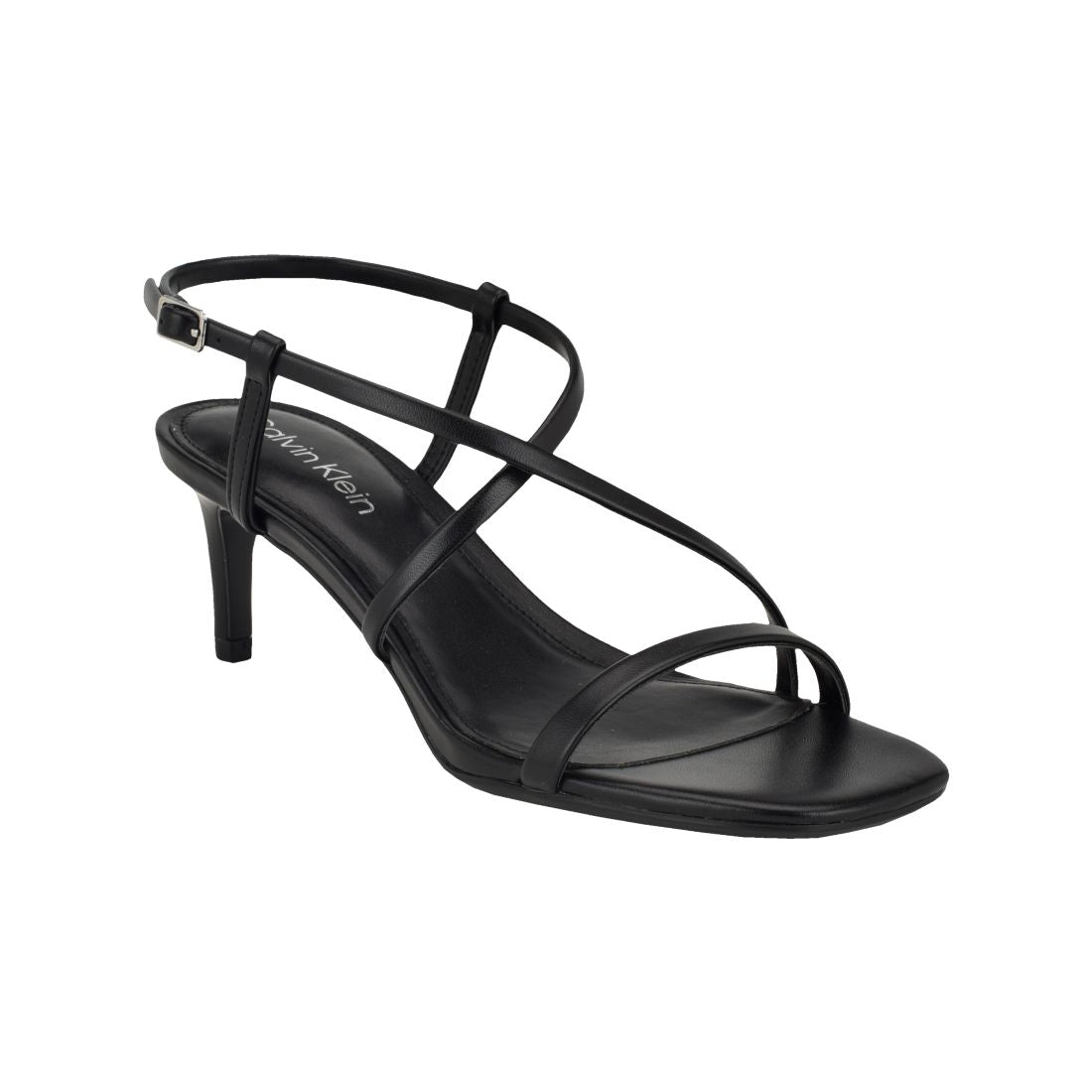 Calvin Klein Women's Ishaya Strappy Low Stiletto Sandals