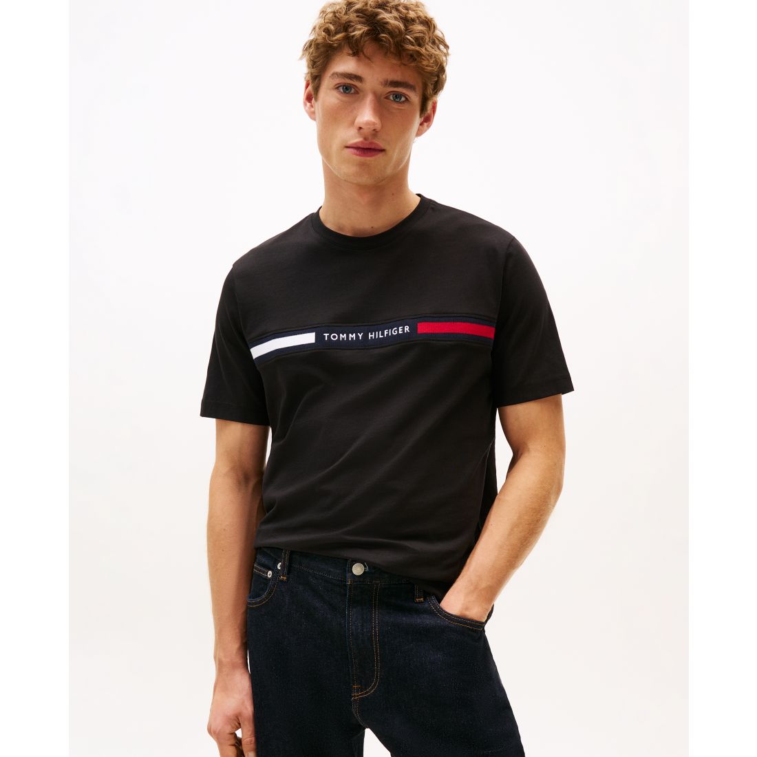 Tommy Hilfiger Men's Chest Insert Logo Short Sleeve T-Shirt