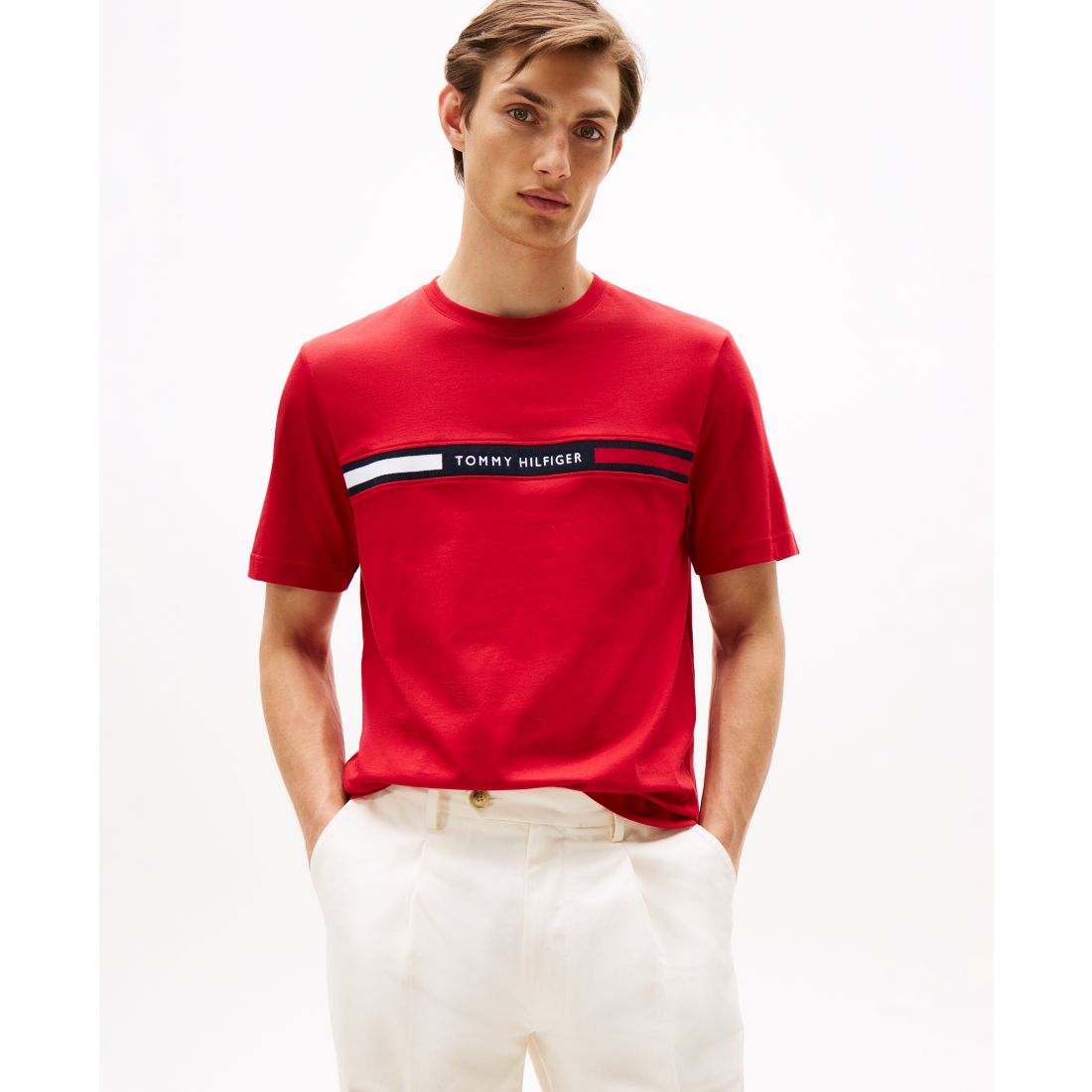 Tommy Hilfiger Men's Chest Insert Logo Short Sleeve T-Shirt