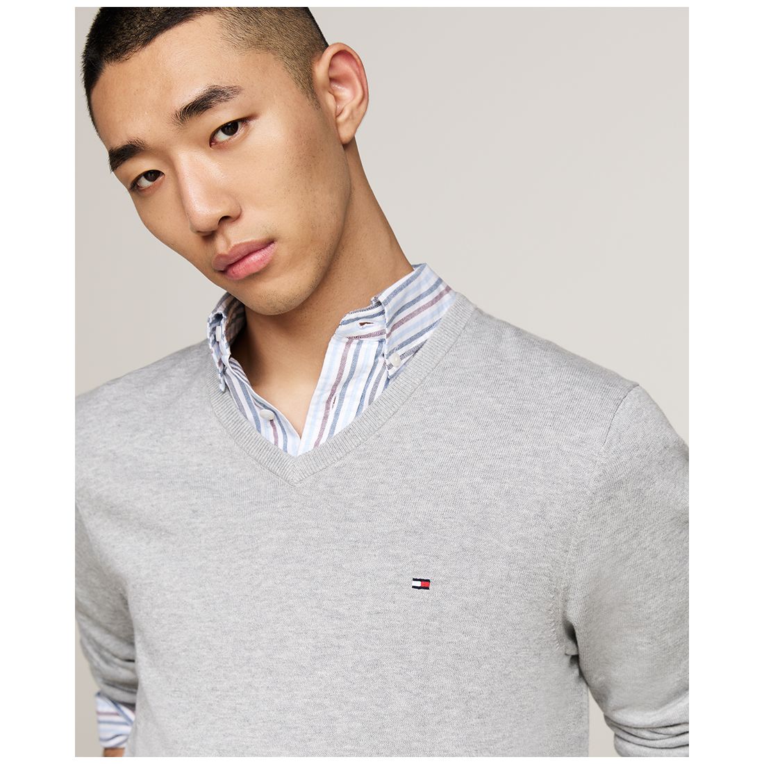 Tommy Hilfiger Men's Essential Solid V-Neck Sweater
