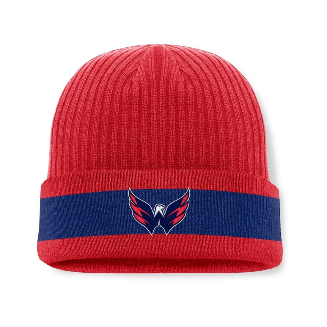 Fanatics Men's Red Washington Capitals Blueliner Cuffed Knit Hat