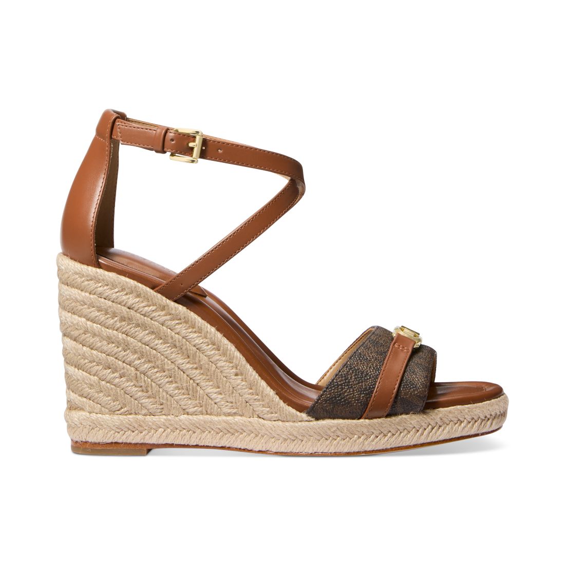 Michael Michael Kors Women's Mandy Wedge Sandals - Brown/ Luggage