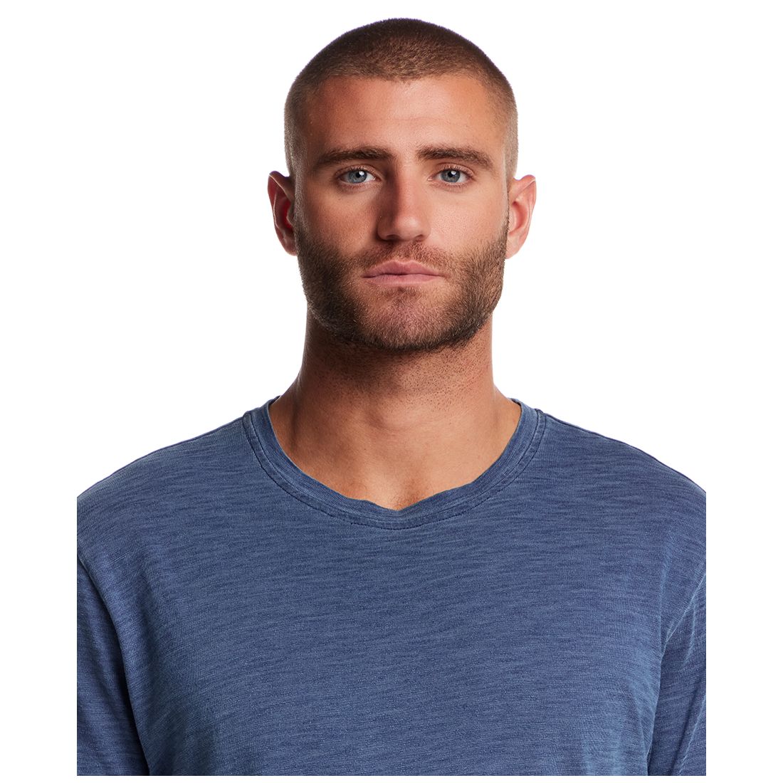 Weatherproof Vintage Men's Short Sleeve Indigo Crewneck T-Shirt