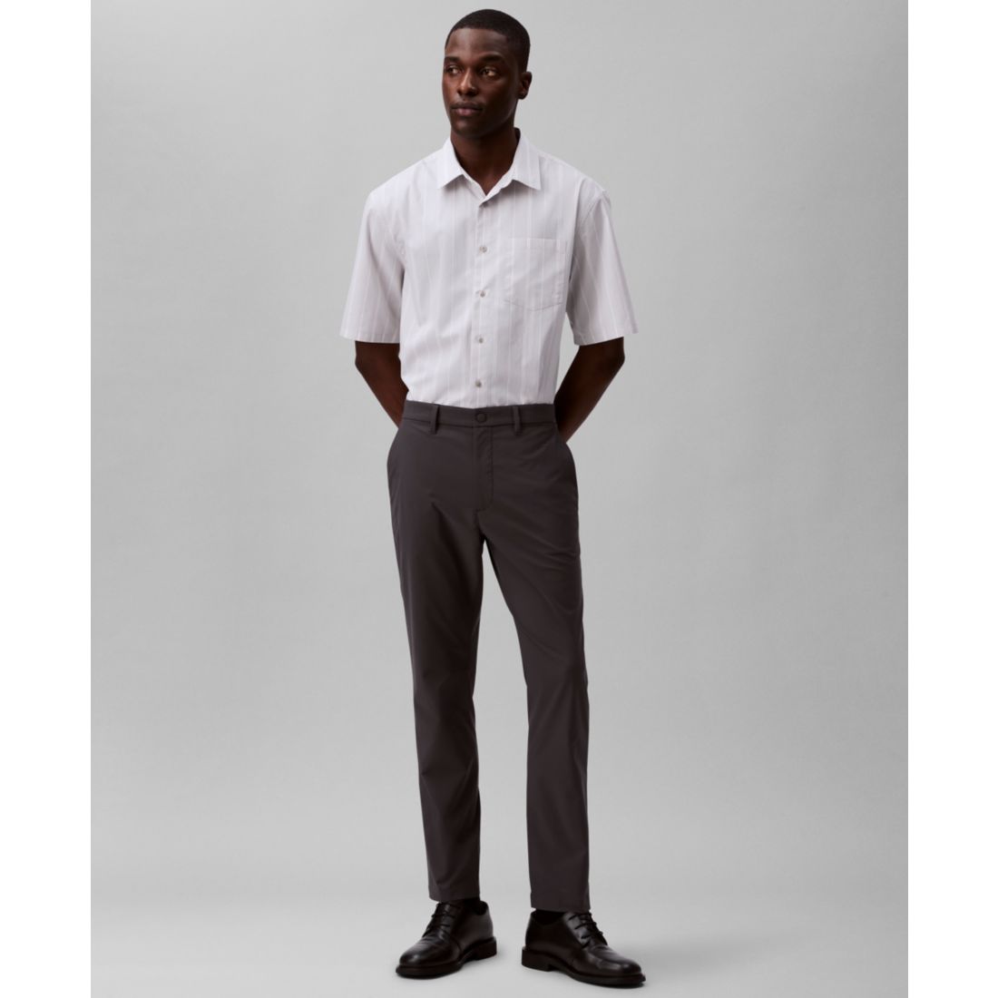 Calvin Klein Men's Slim-Fit Stretch Wrinkle-Resistant Tech Pants